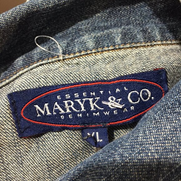 VINTAGE MARYK & CO. LIGHTWEIGHT DENIM JACKETS SIZE XL - Picture 10 of 10